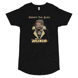 RESPECT THE MUSIC  BLACK  T-Shirt